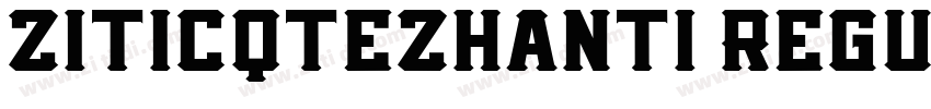 ziticqtezhanti Regul字体转换
